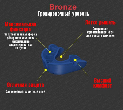 Капа одночелюстная Adidas adiBP31 Opro Bronze Gen4 Self-Fit Mouthguard белая