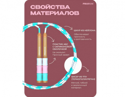Скакалка спортивная Маршмэллоу PROIRON СС0801