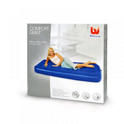 Надувной матрас Bestway Flocked Air Bed, 185х76х22см 67000